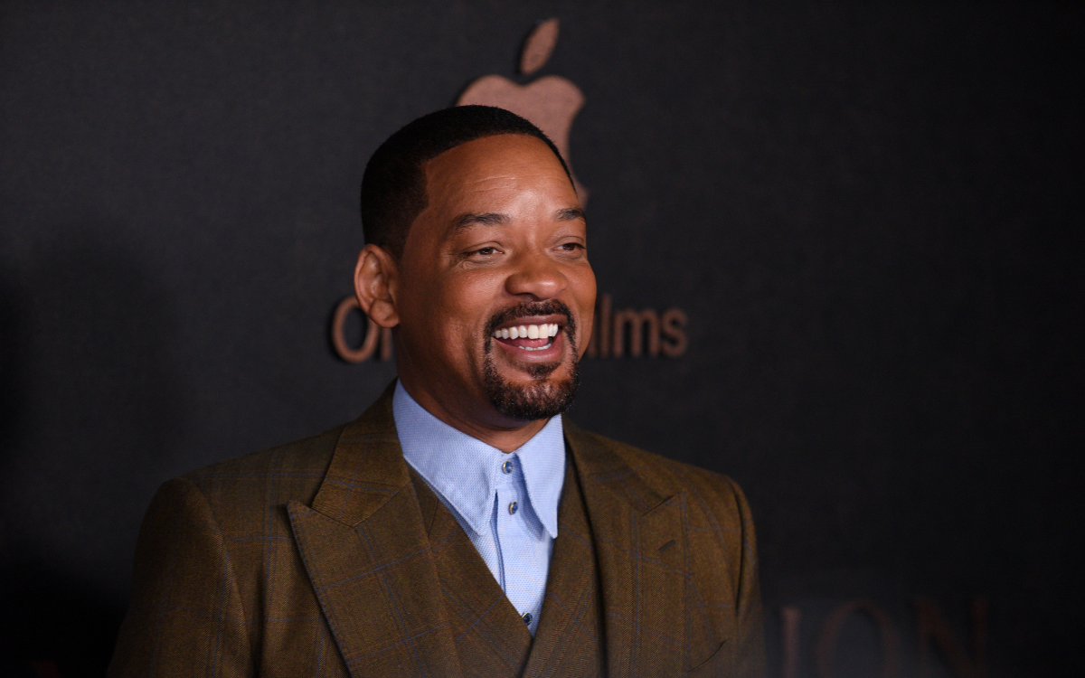 Will Smith at the premiere of 'Emancipation.'