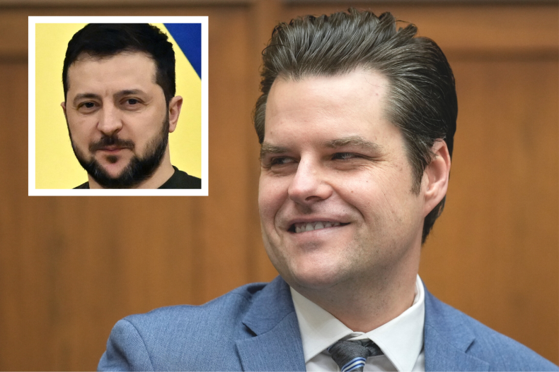 Gaetz Zelensky Ukraine Russia Aid Fatigue Congress