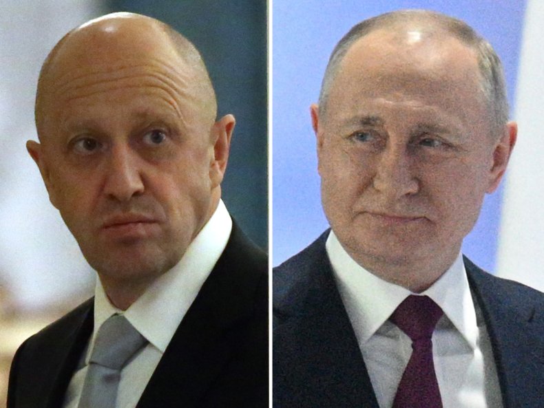 Composite Photo, Yevgeny Prigozhin and Vladimir Putin