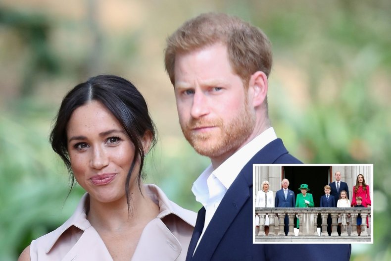 Prince Harry, Meghan Markle With Royals