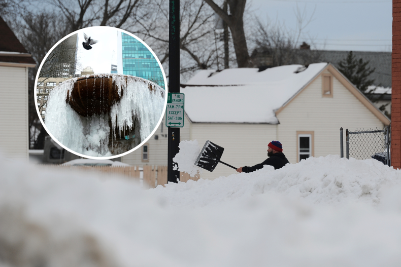 US ice storm blizzard
