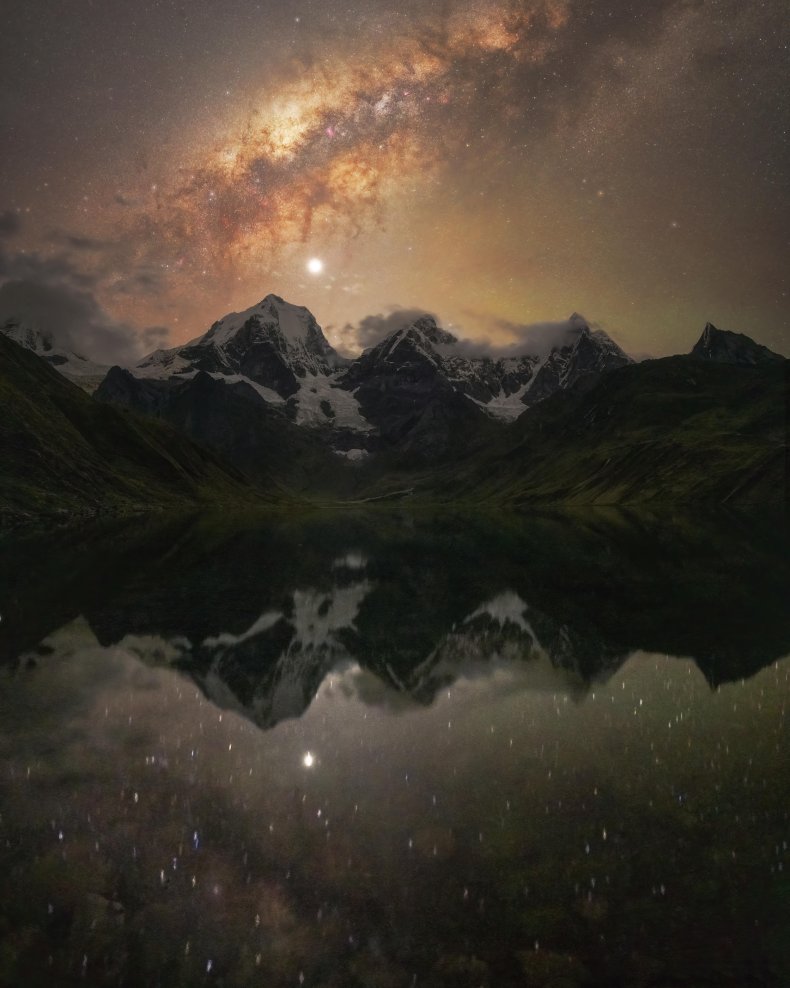 The Milky Way seen from the Andes