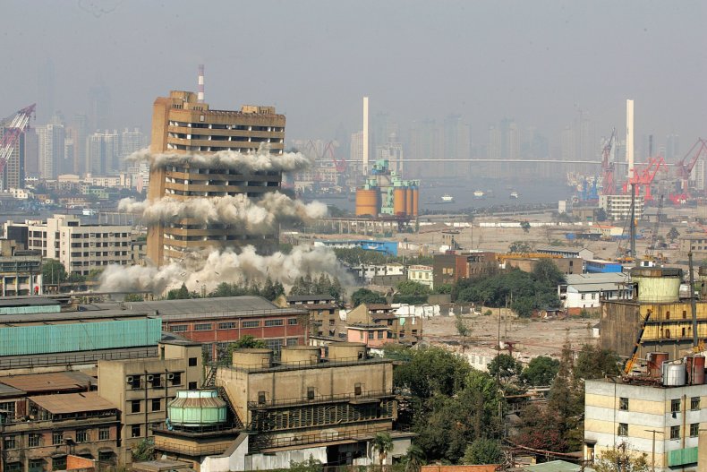 China building demolition