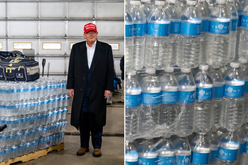 Donald Trump East Palestine Visit Trump Water