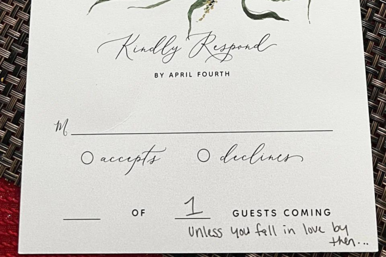 RSVP note