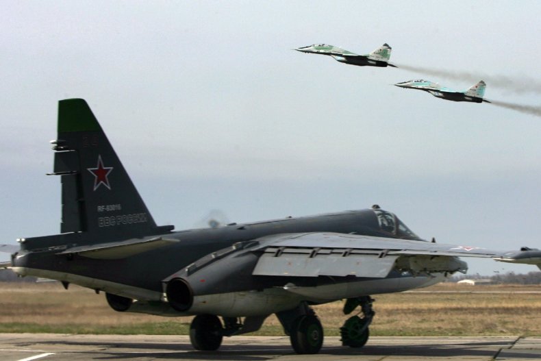 Russian Su-25 with MiG-31s