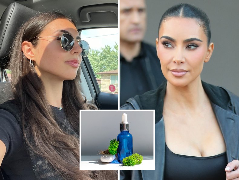 Comp Image, Kim Kardashian and Sea Moss 