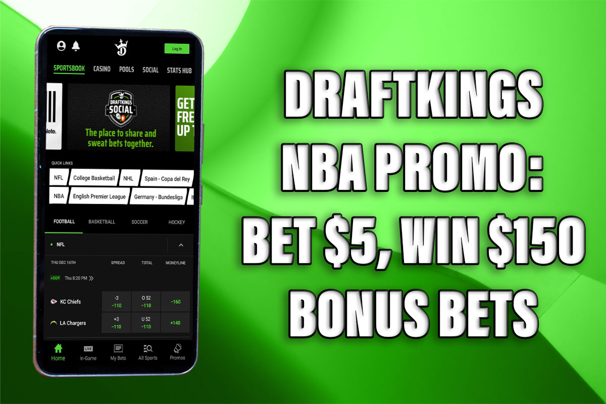 DraftKings NBA Promo Bet $5, Win $150 Bonus Bets on Any Game