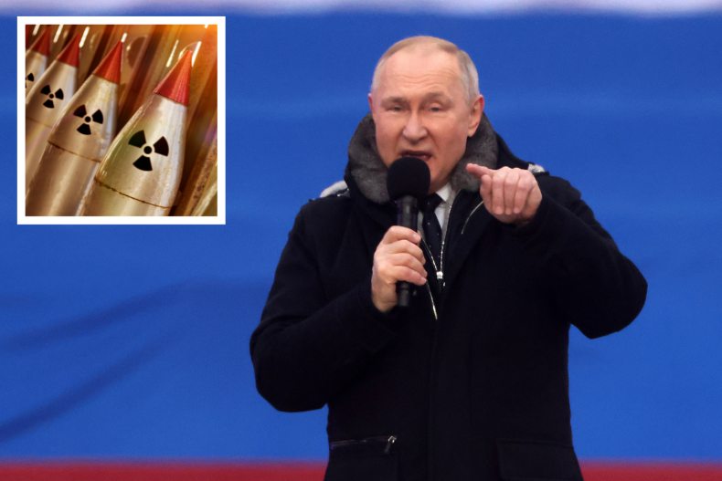 Vladimir Putin speaks in Moscow 
