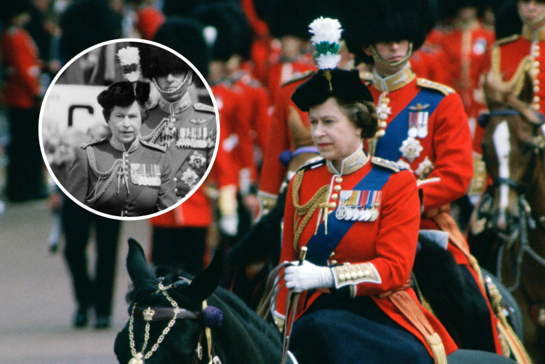Queen Elizabeth II Trooping The Colour 1981