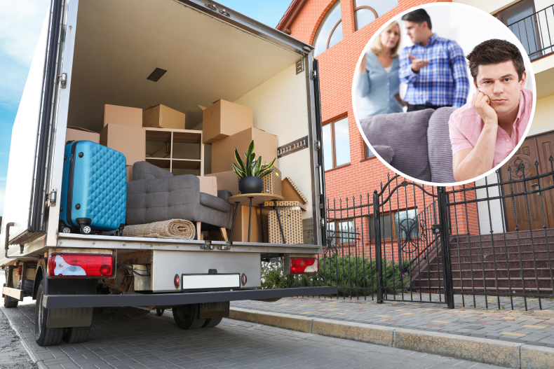 student moving out of parents home backed