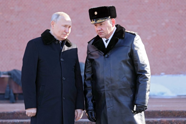 Putin and Russian Defense Minister 