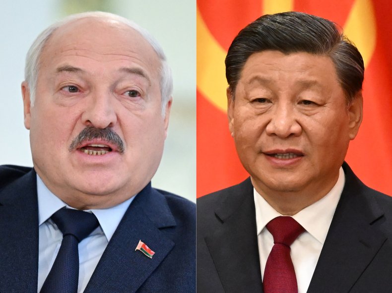 Lukashenko and Xi Jinping