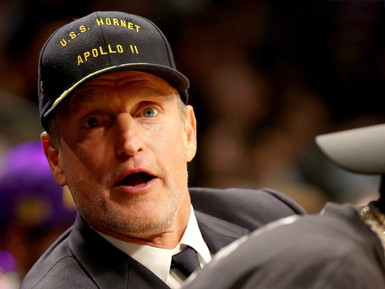 Woody Harrelson attends the game