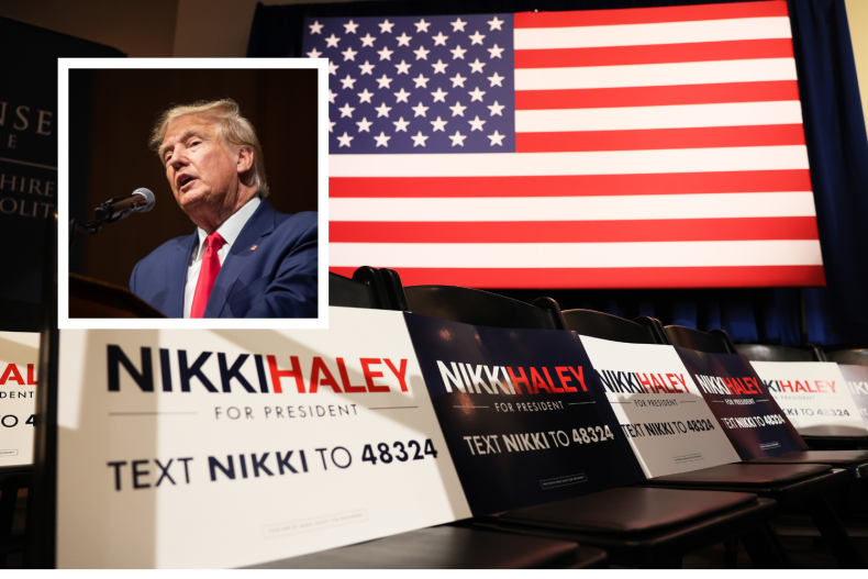 Donald Trump, Nikki Haley sign 