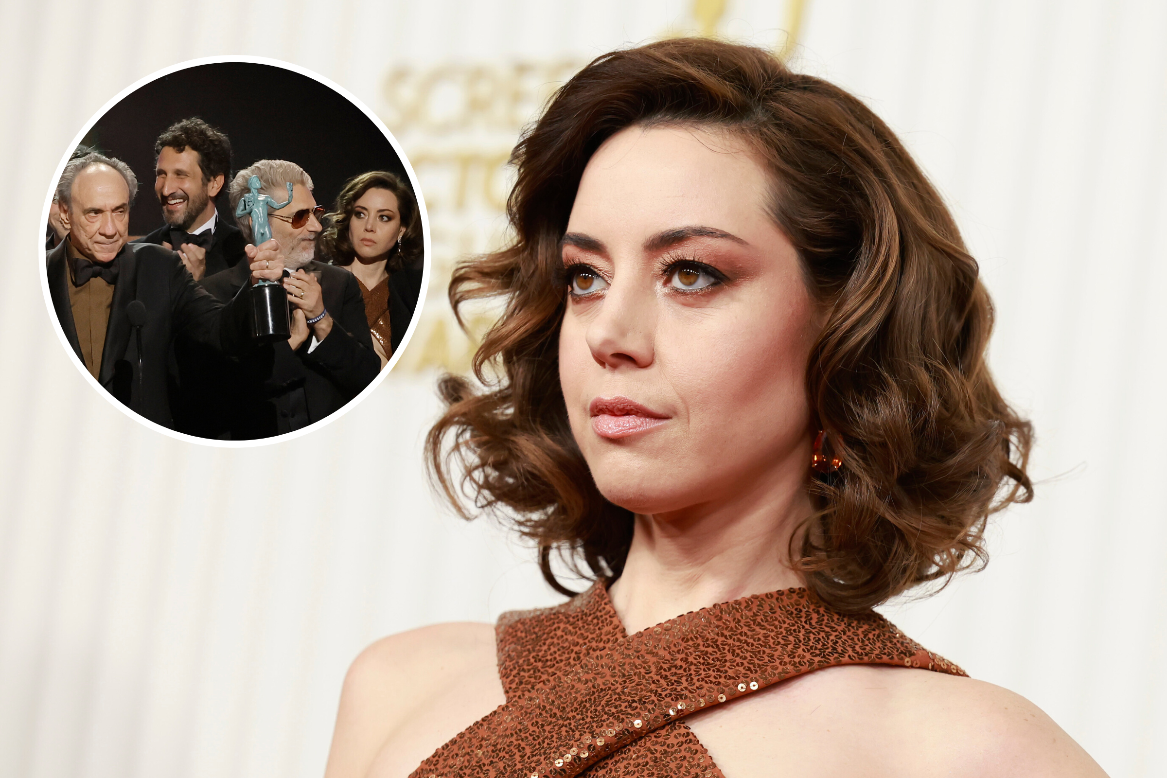 Aubrey Plaza's SAG Appearance Raises Eyebrows After 'White Lotus' Win