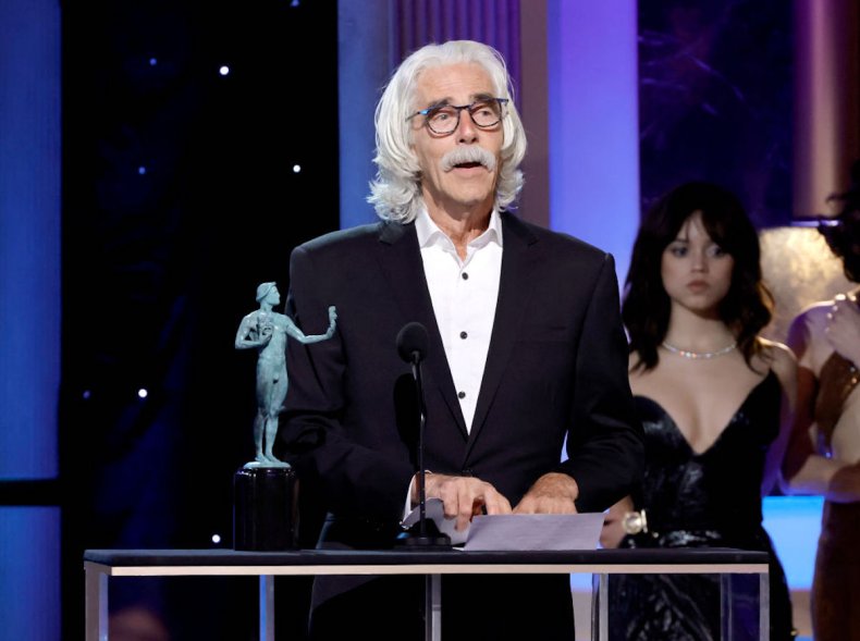 Sam Elliott on stage at SAG Awards