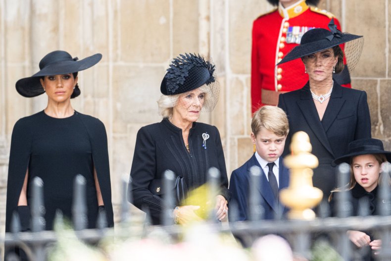 Meghan Markle, Kate Middleton at Queen's Funeral