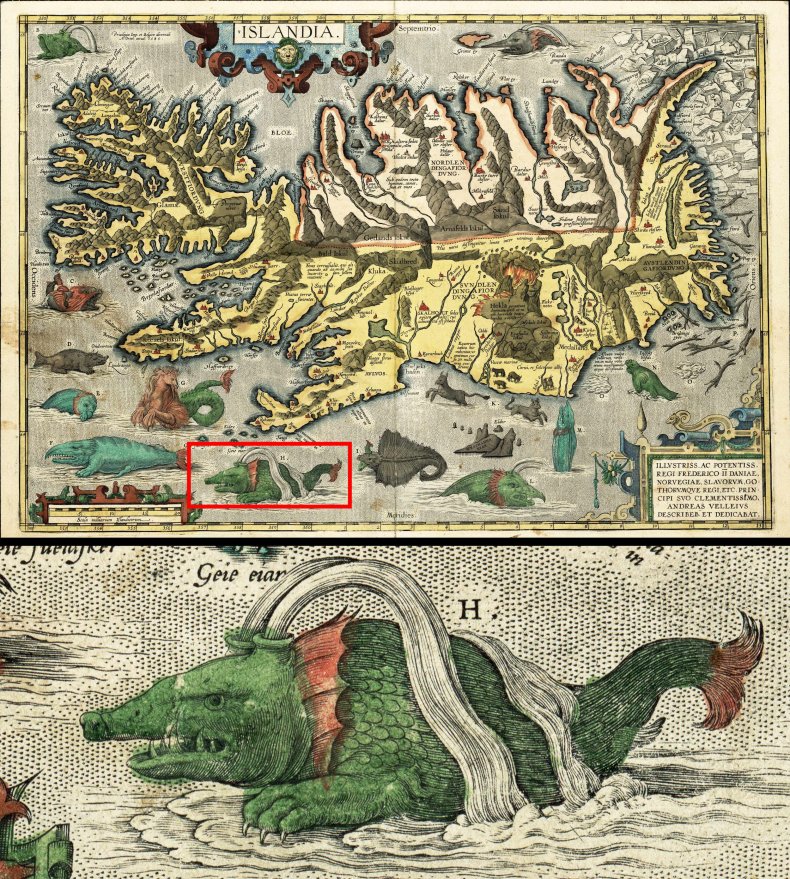 Ortelius's 1658 map of Iceland