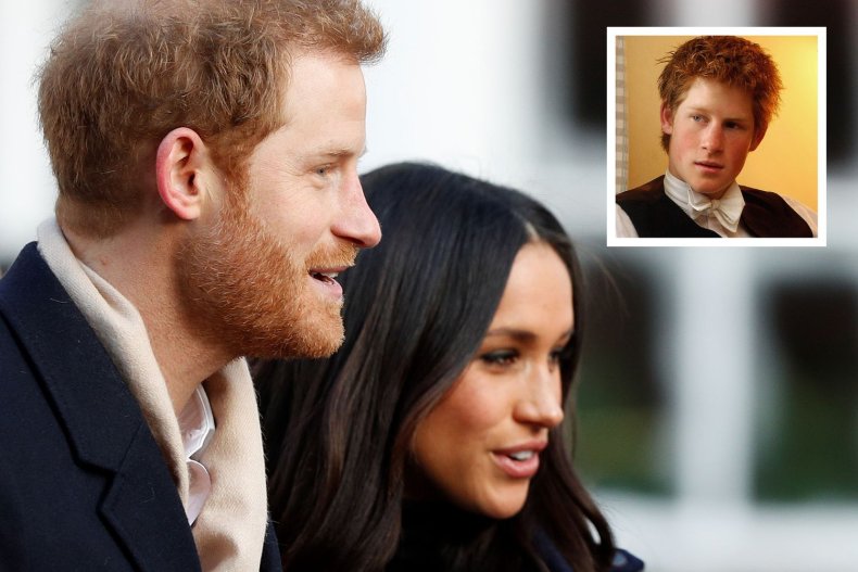 Prince Harry at Eton And With Meghan