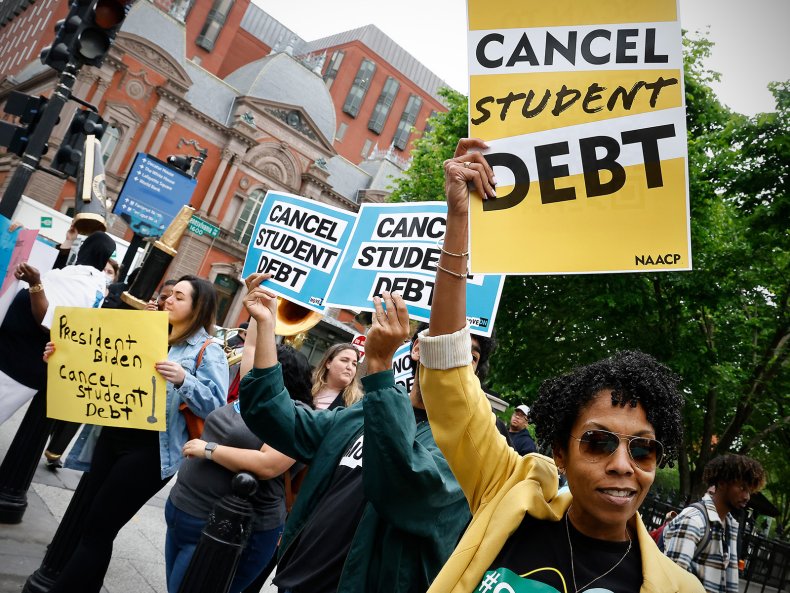 Student Loan Protesters Washington DC. 