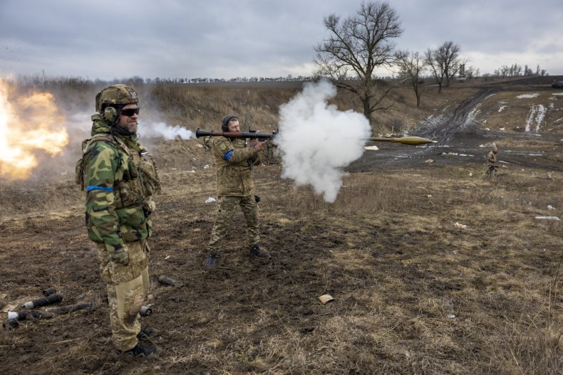 Ukrainian vounteer in Donbas