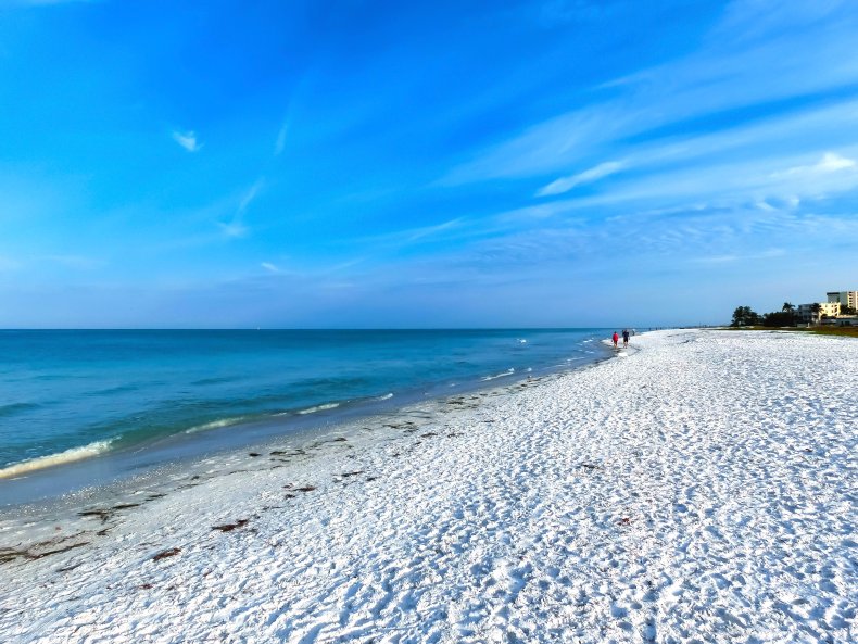 Pantai Siesta, Florida.