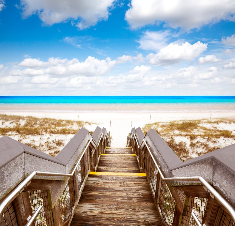 Taman Negara Bagian Pantai Henderson di Florida.