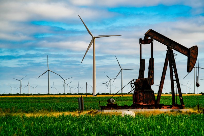 wind power and oil pump