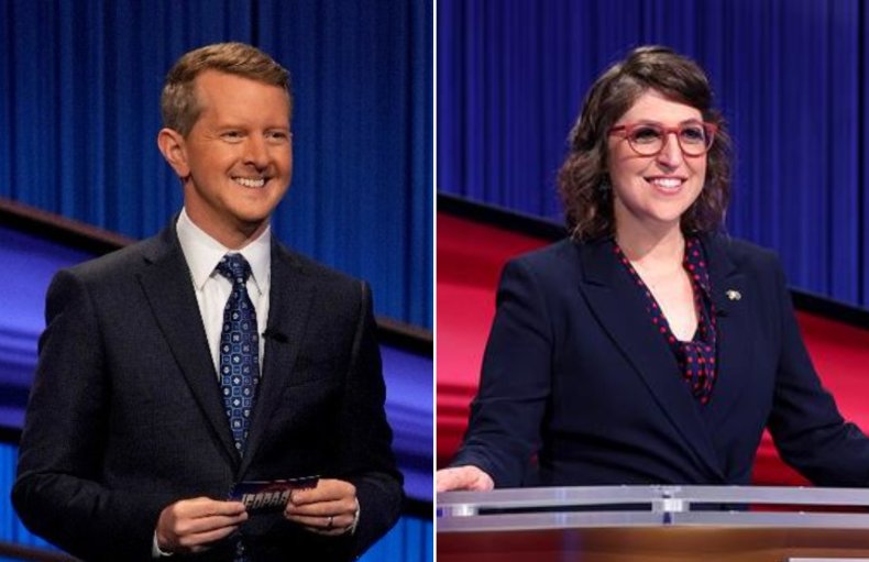 Ken Jennings and Mayim Bialik Jeopardy!