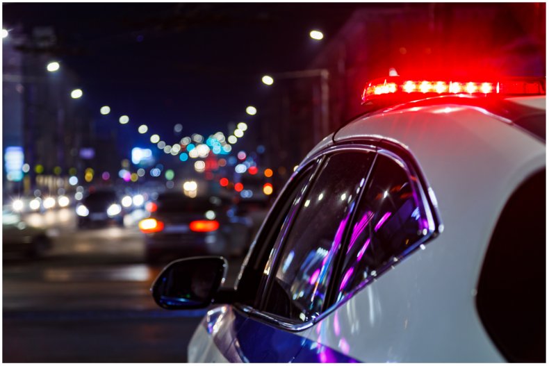 Stock image of police car