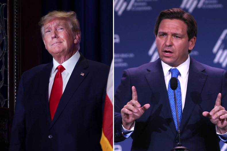 Donald Trump and Ron DeSantis