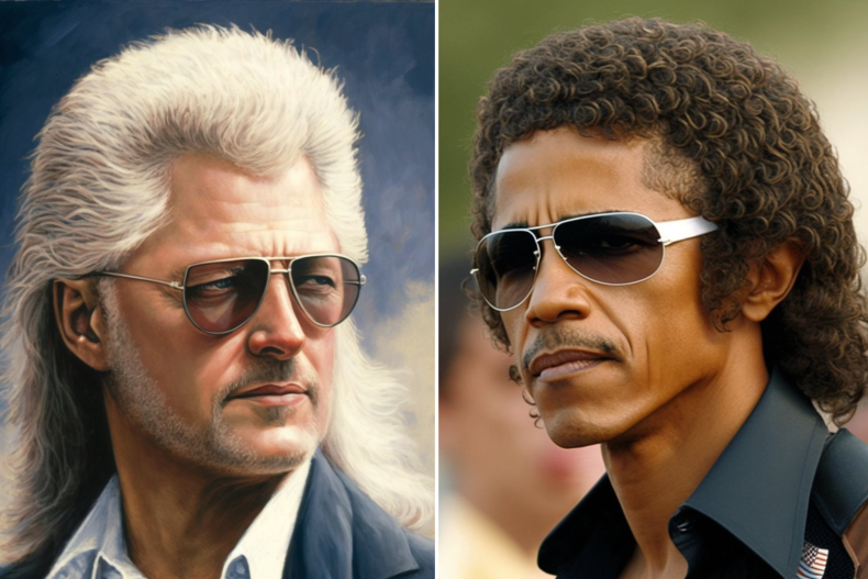 Clinton and Obama AI