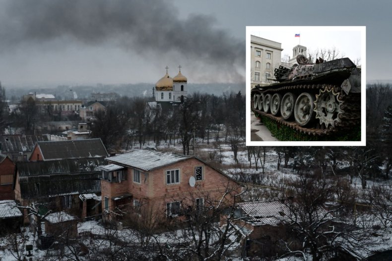 Russian Tank Donetsk Bakhmut