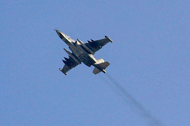 Russian Su-25 fighter jet