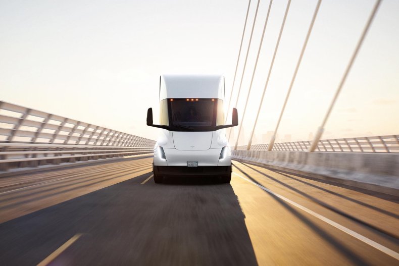 Tesla Semi forward face