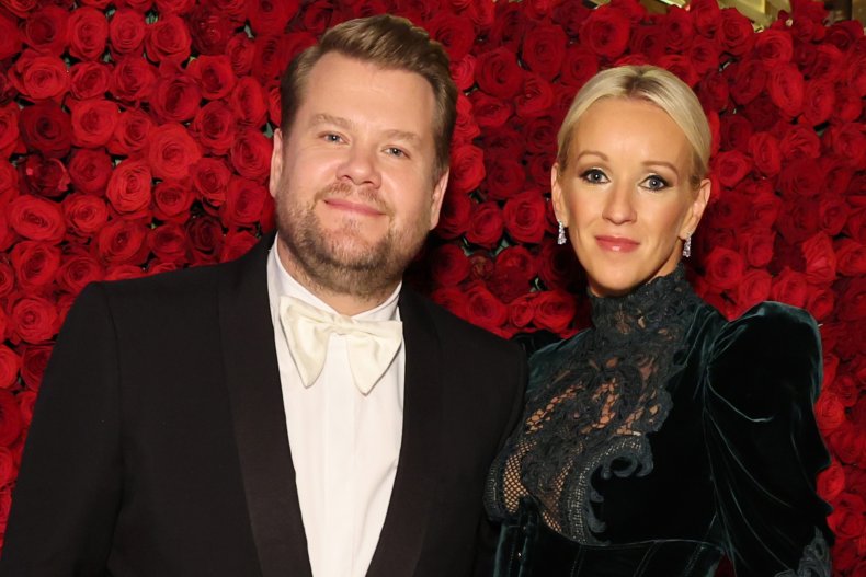 James Corden and his wife, Julia Carey