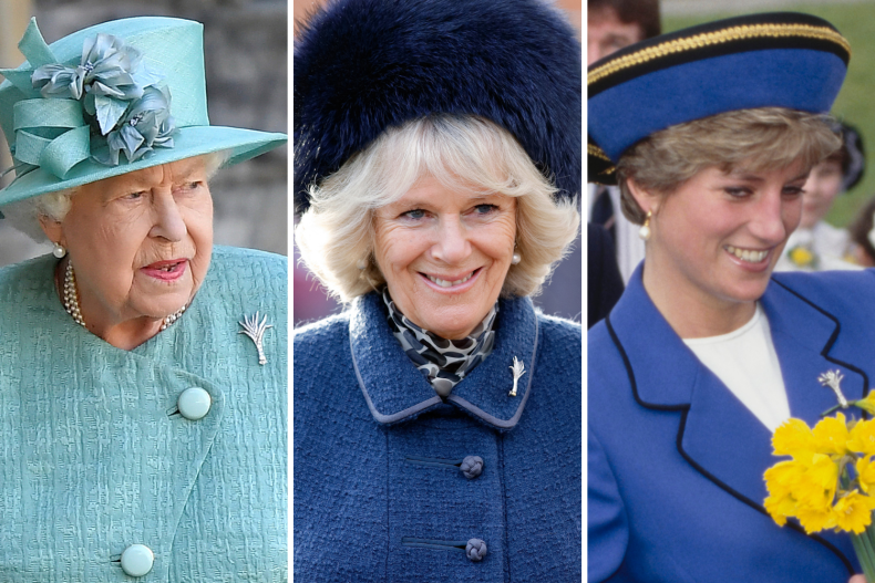 Royal Women Diamond Leek Brooches