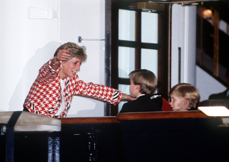 Princess Diana, Prince William and Prince Harry