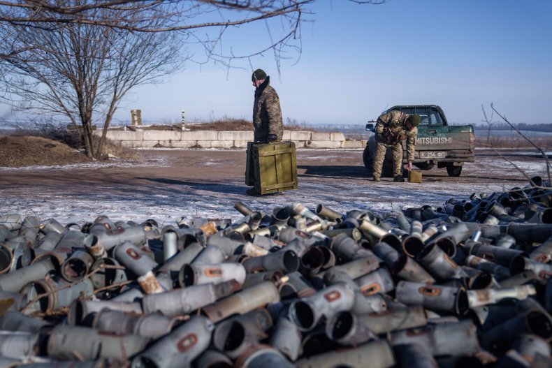 Ukraine Russia War Ammunition USA Aid Ammo