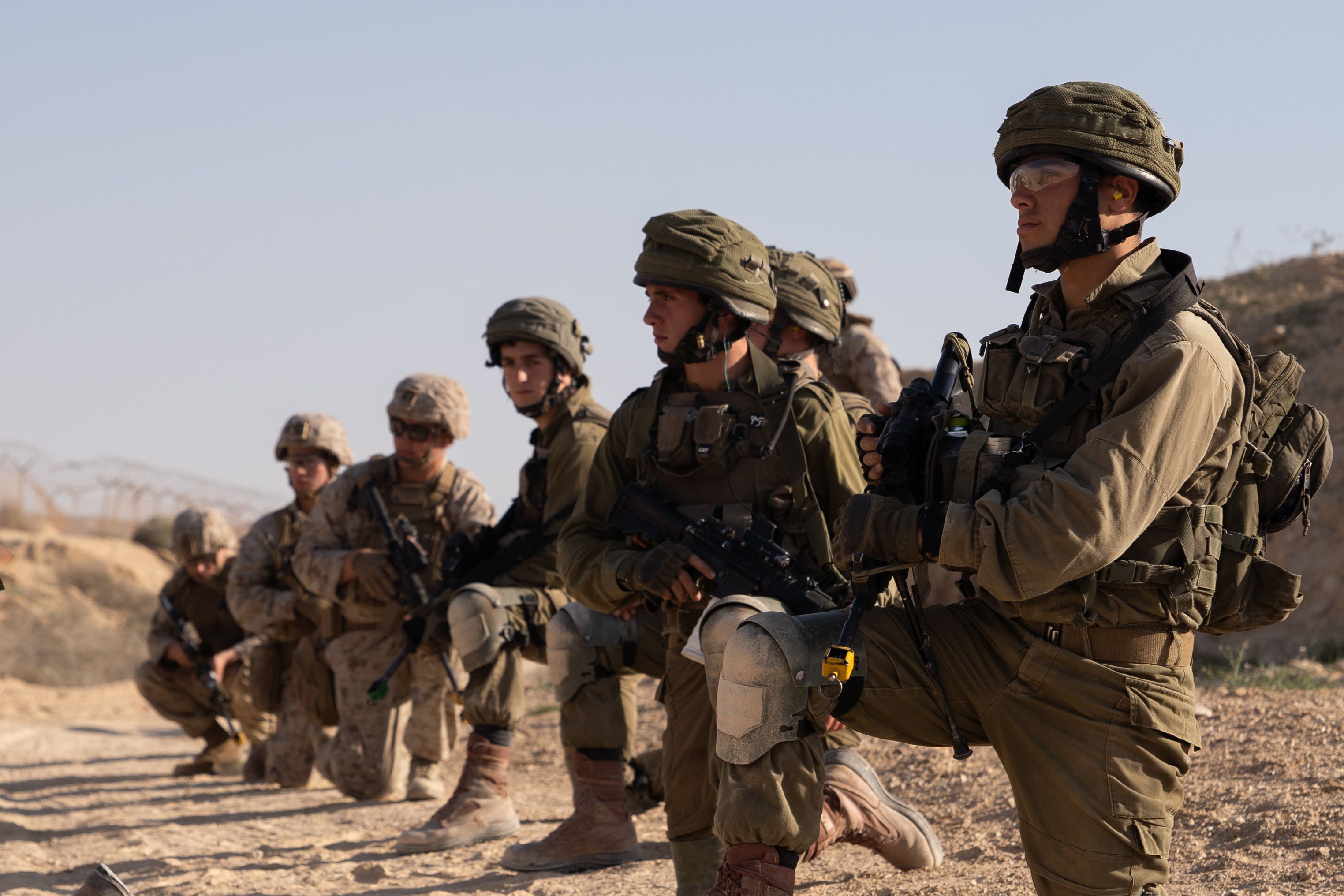 us marines idf train together israel