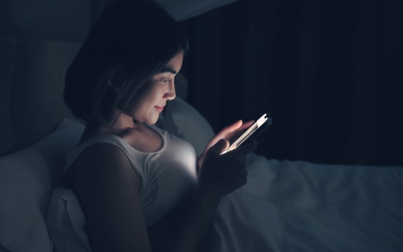 Teen on phone