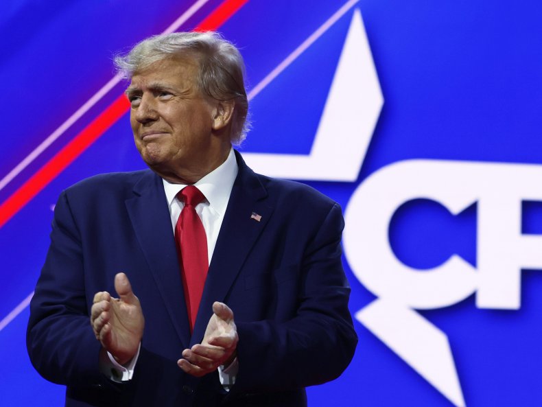 Donald Trump Pictured at CPAC