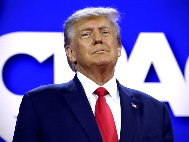 Former U.S. President Donald Trump at CPAC