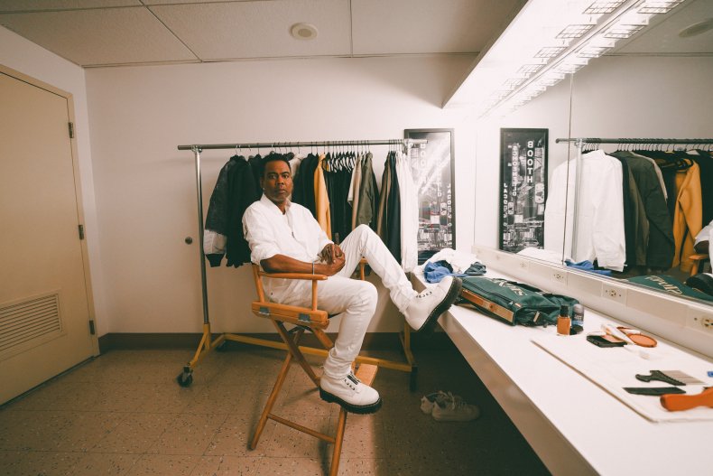 Chris Rock backstage for Netflix Special