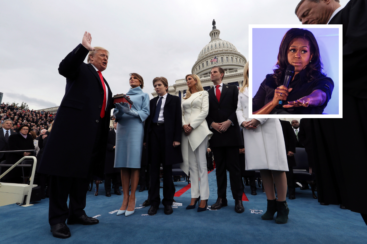 Michelle Obama Breaks Silence On 'Sobbing' At Trump Inauguration - Newsweek