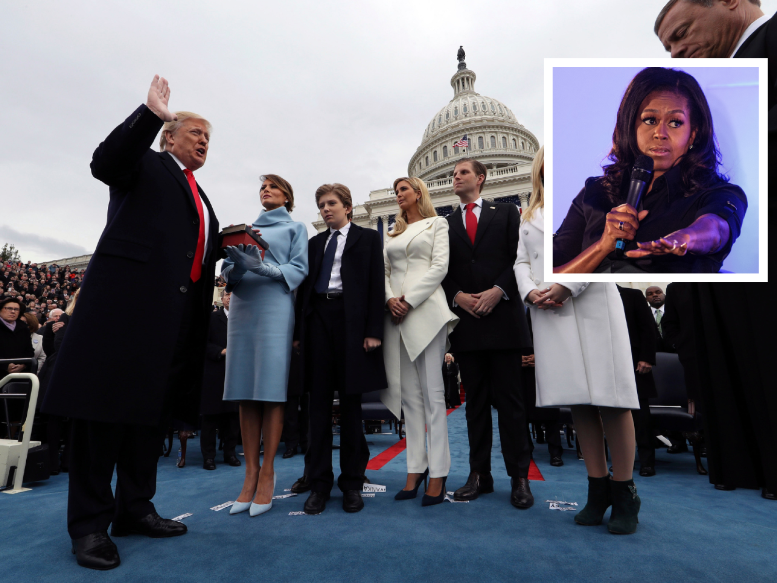 Michelle Obama Breaks Silence On 'Sobbing' At Trump Inauguration