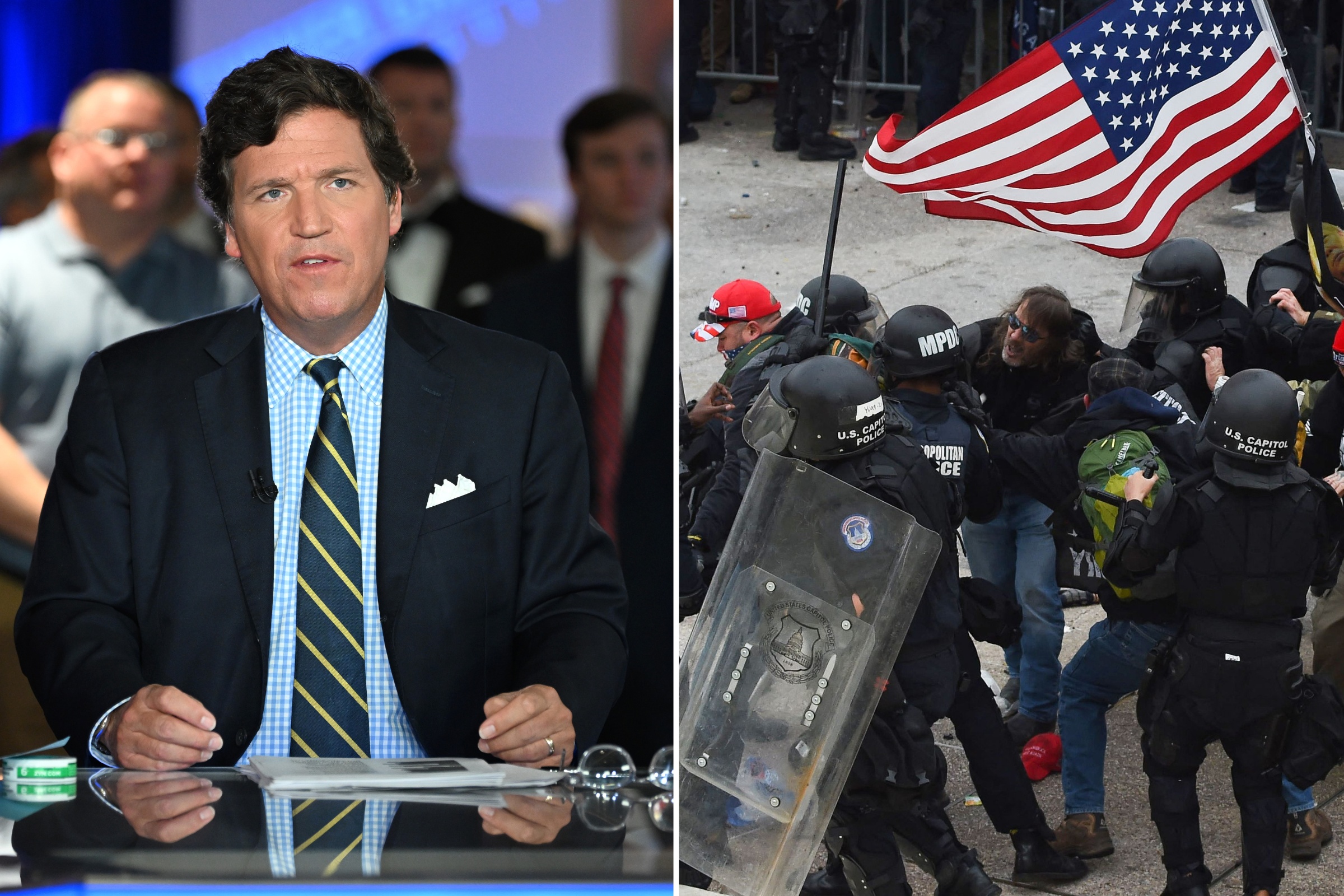 Tucker Carlson Describes Jan. 6 Rioters as 'Sightseers' in Footage Reveal