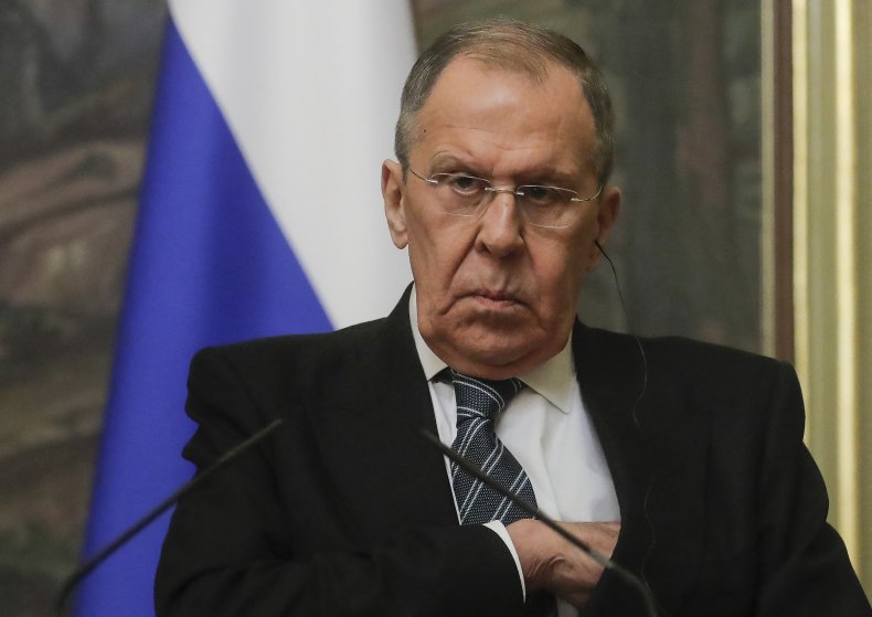 Sergei Lavrov in Moscow January 2023