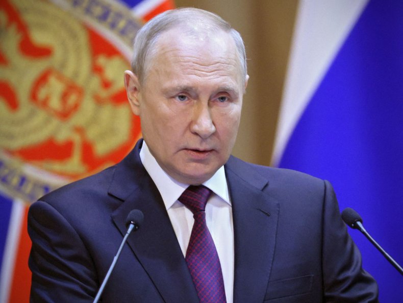 Vladimir Putin, Delivering Speech in Moscow